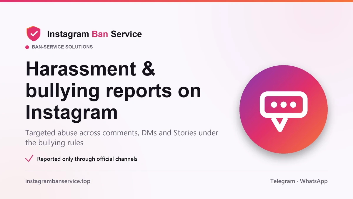 Capturing dated screenshots of harassment across comments, DMs and Stories before reporting on Instagram